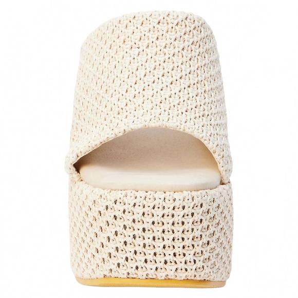 NEW MATISSE women's como platform heel in ivory raffa - Picture 4 of 5